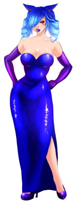 I got a jessica rabbit themed commission this weekend on stream, can I please just draw everyone characters in jessica themed dresses? PLEASE.