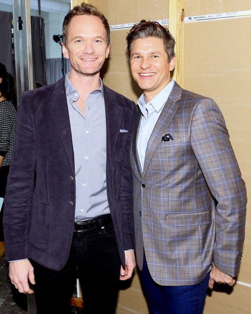 nph-burtka - Neil Patrick Harris and David Burtka backstage at...