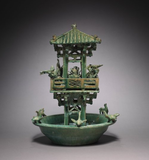 Watchtower, 25-220, Cleveland Museum of Art: Chinese ArtIn this funerary sculpture of the watchtower