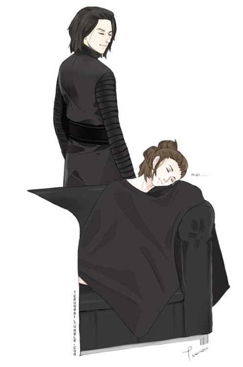 terun0ri:    Showing more love to Reylo ship.   Chapter 7: Levitation (https://m.fanfiction.net/s/11694188/7/) “She felt an odd coiling in her abdomen when she took one of his long-sleeved black shirts from a shelf. She pulled it over her head and rubbed