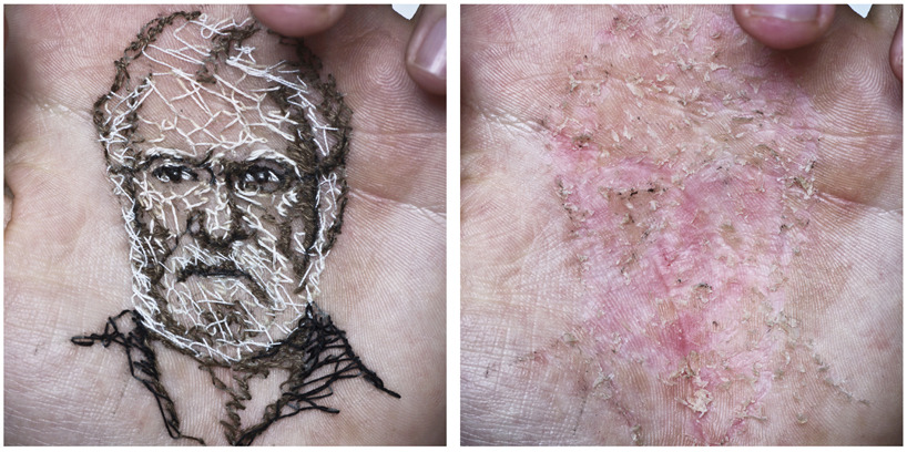 wetheurban:  ART: Hand Sewn Portraits by David Cata So it looks like this whole literal