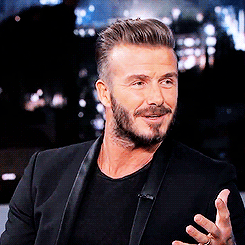 aaronjramseyisgorgeous:  David Beckham on looking “chubby” from his daughter Harper  Hahahahha