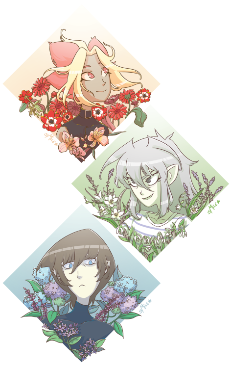 smile-martz-art:did I mentioned that I love flowers? soooo, some yugioh boys and flowers, why not?&n