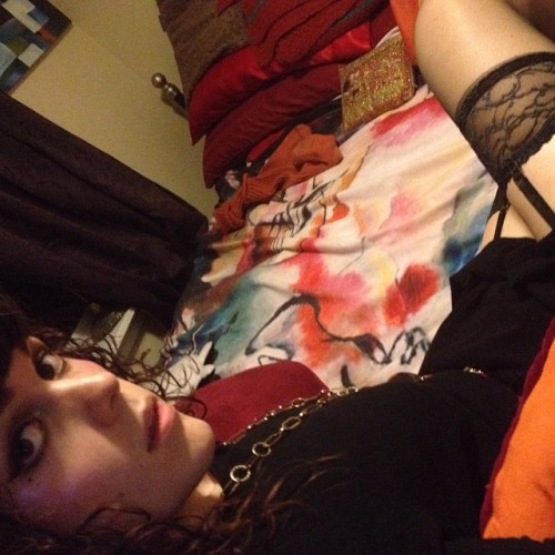 jezebellegs:  Loving these new Berkshire thigh highs. #tranny #transsexual #camgirl #tgirl #garter #Legs