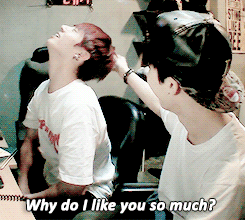 jung-koook:    jimin can’t deal with his love for kookie~ trans   