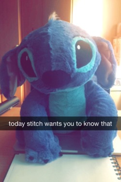 dailystitch:today stitch feels like telling you a big truth, you can be truly amazing and do great things, because you are special 