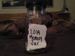 intensional:i just found this jar that i started at the beginning of 2014 and i had one thing written in it