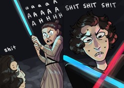 fox-draws:  The force awakens: an inner dialogue