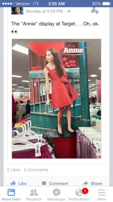 diarrheaworldstarhiphop:  feminismshmeminism:  brownies4myybrownie:  Oh… Because I thought…… 👀  Hey you;  Nice crop job there, asshole. You literally took something that was meant to convey “There’s an Annie in every little girl, any of you