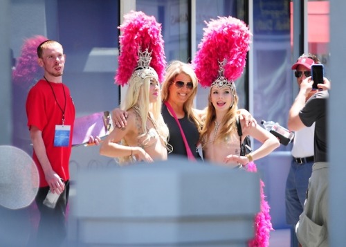 Love the dude photo bombing in the background.