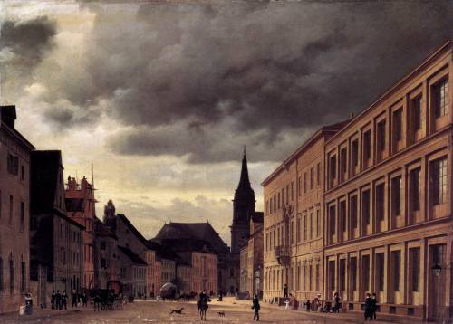 feuerschutz: Views of 19th century Berlin by Eduard Gaertner (1801 - 1877).