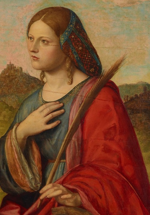 daughterofchaos: Giovanni Battista Cima da Conegliano, Virgin and Child with St. Catherine and St. J