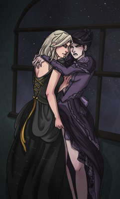 trash-queen-reynarius:  dinochoobs: Happy b-day @gallantly-dreaming &lt;3 From their glorious fic Mother Midnight (gimmie moar pls)  Amazing work as always &lt;3 