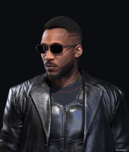 superheroesincolor:Blade (Mahershala Ali) byMelvin Okoronkwo Get the comics here[SuperheroesInColor 