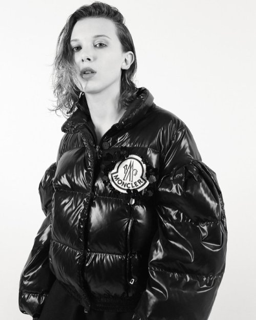 mycrazyworlduniverse:Millie Bobby Brown - Moncler Beyond campaign.