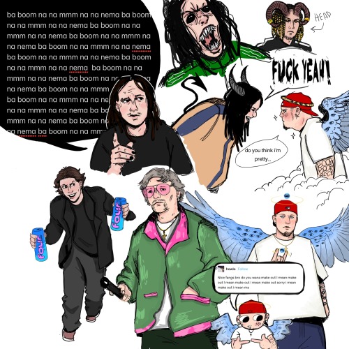 Big Nu Metal Sketch Dump For My 31 Followers On This Fine Tuesday Afternoon