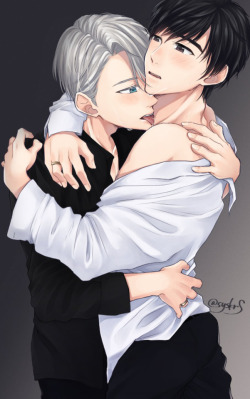 miss-cigarettes:  YOI Twitter LOG!!! || 芝子 [pixiv] || Twitter※Permission to upload this was given by the artist (©).**Please, rate and/or bookmark her works on Pixiv too** [Please do not repost, edit or remove credits]