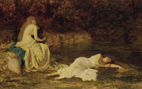 fordarkmornings:Sophie Gengembre Anderson  -  Dreaming French-b. British, 1823-1903 Oil on canvas