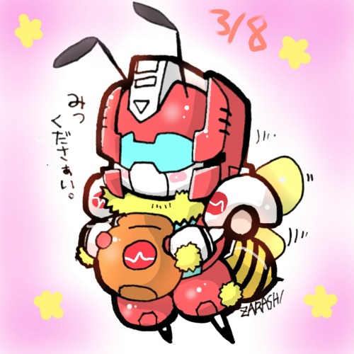 oilwrench:yukizarashi:3/8日はミツバチの日 　 HONEY BEE　firstaid♡♡♡ 