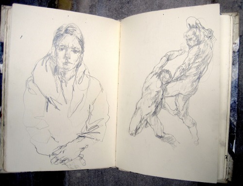 mountvision:Italy sketchbook from years ago: my good friend Martha drawn in Venice and a detail from