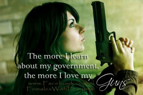 girlandguns:  Girl With Gun  follow me at : http://girlandguns.tumblr.com/  True fucking story. -fms