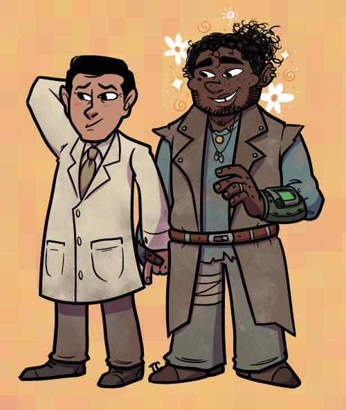 mylittlechimera:thereforecrowbar:I drew Malcolm (Sole Survivor) for @mentats-addicts (with Dr. C