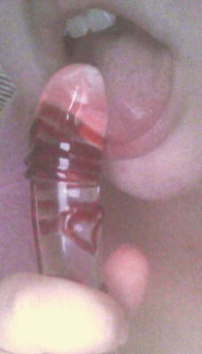 squid1394:  Decided to suck my dildo before I stuck it in my tight pussy Tonight…  Follow, send me your kik id’s! Reblog one of my pictures, and I’ll send you a video over kik! Goodnight boo’s.  