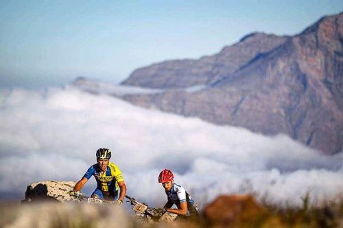 Absa Cape Epic 2016 Stage 2 Tulbagh. Calle Friberg &amp; Tom Ettlich. By Nick Muzik . . #CapeEpic #c