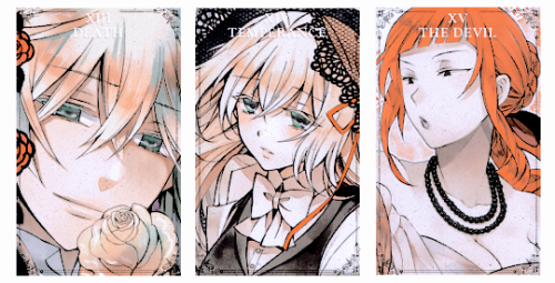 noctiscxelum:The major arcana tarot cards: Pandora Hearts edition (Insp.) ↳ Meanings