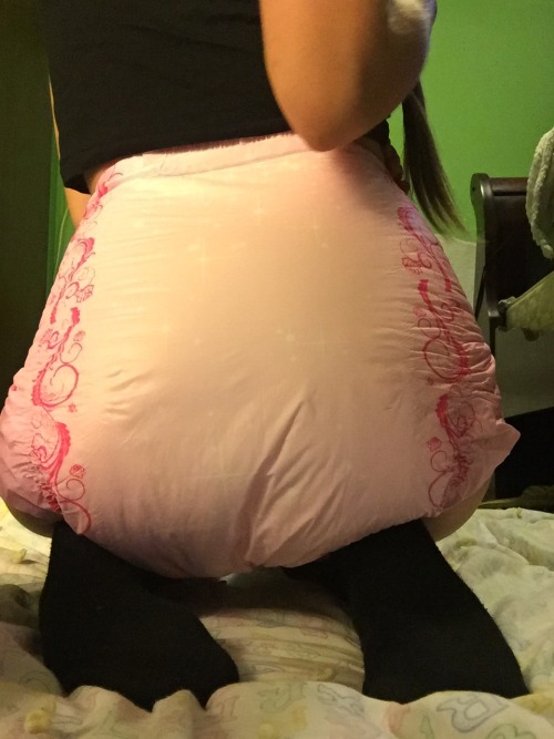 brown-bambi-eyes:  Pink diaper bum 🙊💖 porn pictures