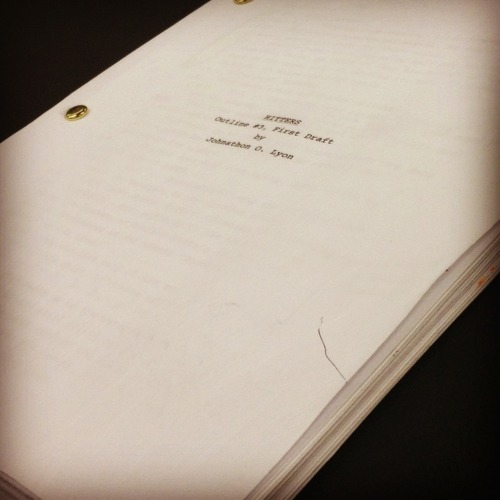 FINALLYYYYYY DONE writing and revising my giant ass final outline for &ldquo;Hitters.&rdquo; I&rsquo