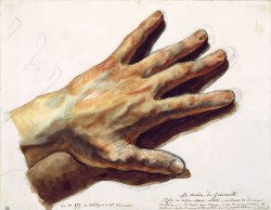 Eugene Delacroix  hand Gericault