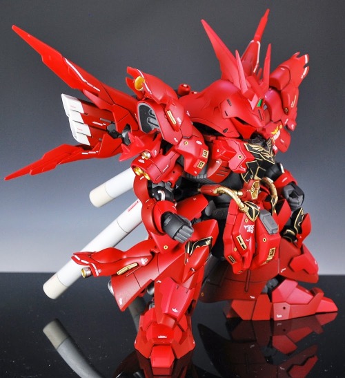 build-fighters-try:SD MSN-04 Sazabi Honoo