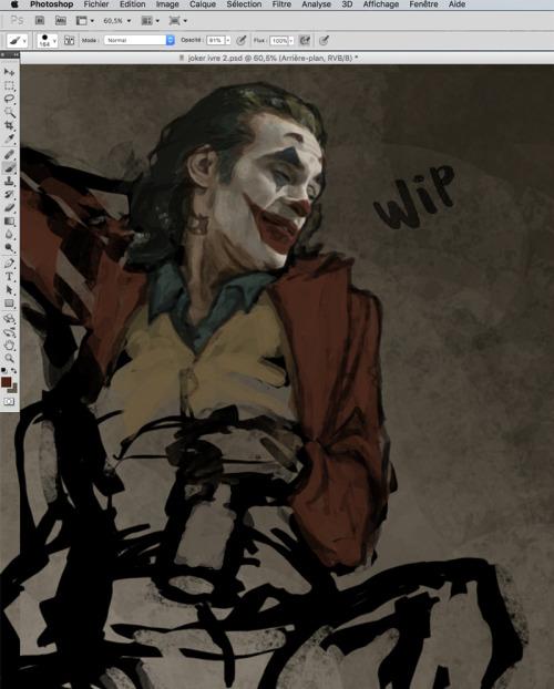 wuika: Another wip on Joker.^^ I don’t know yet what it will be but I already have my idea ;)
