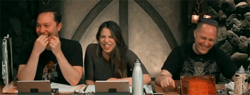 genderliquid:samrriegel:Campaign 2, Episode 24 | The Hour of Honour[Gif Description: a series of sev