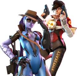 overwroughtfan:  uberchain:    Got my hands on a few Overwatch models that were ported to Source. Used them for some podcast commissions as well as personal renders.  They’re fun to work with, can’t wait to see more models ripped!     See, this is
