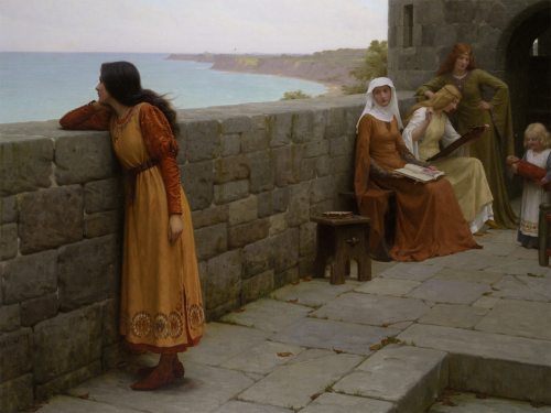 Edmund Blair Leighton (British, 1852 - 1922)The Hostage, 1912