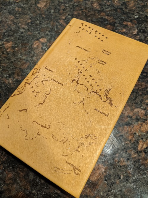 Rebind of Kenobi!Featuring a leather cover engraved with a map of TatooineI’m also particularly fond