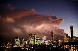 travelingcolors:  Clouds over Brisbane |