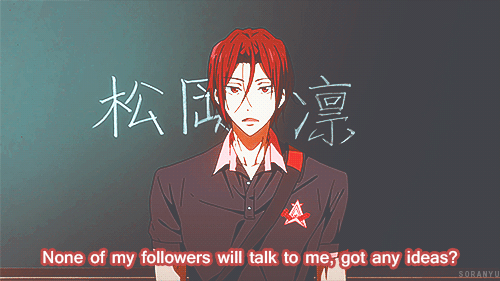 rin-please-moan-for-me:  n-a-n-a-m-i:  soranyu:  Tumblr Issues addressed by the Iwatobi