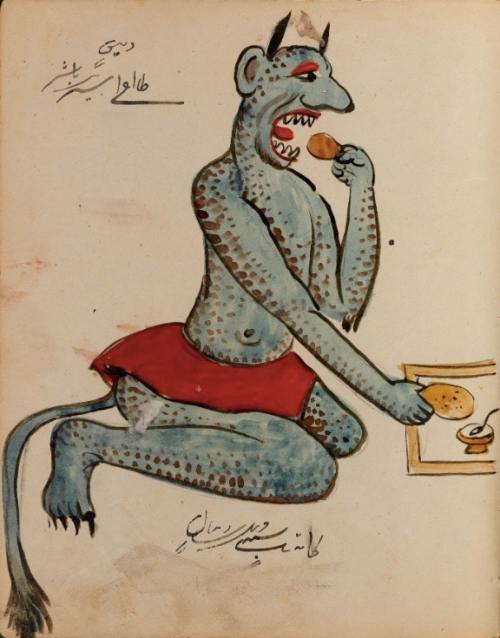 Unknown, Illustration of demon from a Persian book on magic and astrology, 1921Princeton University 