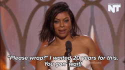 nowthisnews:  Taraji P. Henson calls out the teleprompter for rushing her acceptance speech. 