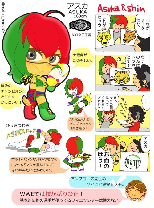 wrestlingisfake: Illustrated guide to the WWE Japan tour by matsu_bomaYe