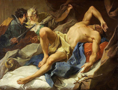 antonio-m:  ‘The Death of King Candaules’, 1720s, by Giovanni Battista Pittoni