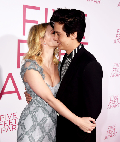 sprousehart-x:Cole Sprouse and Lili Reinhart attend the Five Feet Apart premiere March 7th.