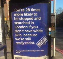 femmewitchqueen:  problackgirl:  just a friendly reminder that the met police are extremely racist. this is so important. idk who’s behind these posters but they’re so good and blunt, you can’t help but pay attention (image credit: @wolfdammslopes