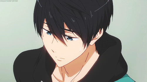 daughterofsatan:    Haru worried about Makoto (´▽`ʃƪ)♡ MakoHaru exists     See a gif one at a time to die with so much cuteness. 