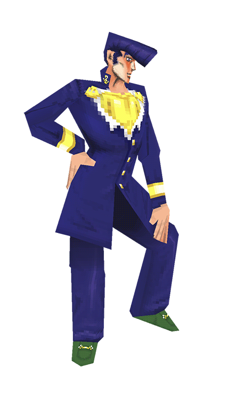 multitrip:  an old retro josuke i did months ago, in an quick rig and pose  This