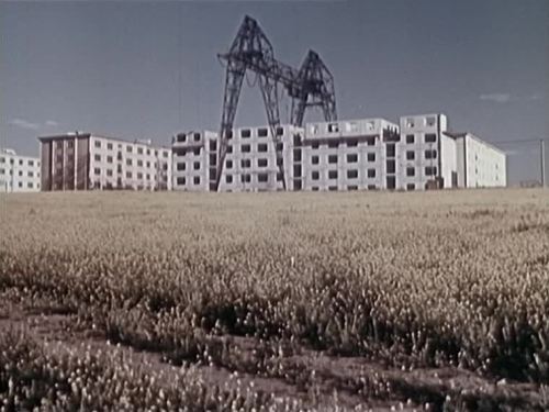 Prefabricated council houses in Domy z panelu (Jirí Menzel, 1960) 