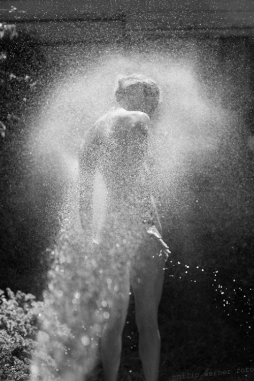philipwernerfoto:  Doe by Philip Werner Getting clean after a nude shoot covered in clay. It was an appropriately hot day. Melbourne.January 2014 